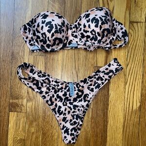 Leopard Print Bikini Set